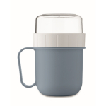 Frühstücksbecher To-Go mit 2 Fächern 450 ml farbe mattschwarz zehnte Ansicht