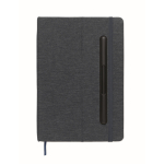 A5-Hardcover-Notizbuch mit Handyhalter farbe marineblau