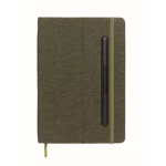 A5-Hardcover-Notizbuch mit Handyhalter farbe dunkelgrün