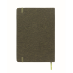 A5-Hardcover-Notizbuch mit Handyhalter farbe dunkelgrün fünfte Ansicht