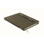 A5-Hardcover-Notizbuch mit Handyhalter farbe dunkelgrün