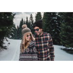 Fleece/Polyester-Mütze mit Ohrenklappen farbe grau Stimmungsbild 2 dritte Ansicht