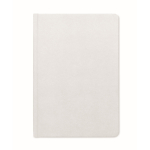 Notizbuch aus Zuckerrohr mit Hardcover, A5, liniertes Papier farbe weiß