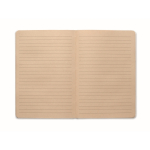 Notizbuch aus Zuckerrohr mit Hardcover, A5, liniertes Papier farbe weiß zweite Ansicht