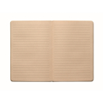 Notizbuch aus Zuckerrohr mit Hardcover, A5, liniertes Papier farbe khaki zweite Ansicht
