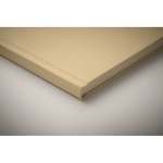 Notizbuch aus Zuckerrohr mit Hardcover, A5, liniertes Papier farbe khaki drittes Detailbild