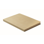 Notizbuch aus Zuckerrohr mit Hardcover, A5, liniertes Papier farbe khaki fünfte Ansicht