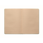 Notizbuch aus Zuckerrohr mit Hardcover, A5, liniertes Papier farbe mintgrün zweite Ansicht