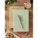 Notizbuch aus Zuckerrohr mit Hardcover, A5, liniertes Papier farbe mintgrün Stimmungsbild Hauptansicht