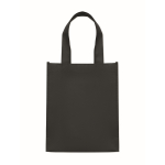 Kleine RPET-Tasche bunt mit Bodenfalte 80 g/m² farbe schwarz zweite Ansicht