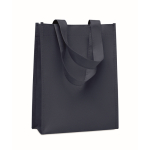 Kleine RPET-Tasche bunt mit Bodenfalte 80 g/m² farbe blau