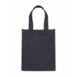 Kleine RPET-Tasche bunt mit Bodenfalte 80 g/m² farbe blau zweite Ansicht