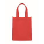 Kleine RPET-Tasche bunt mit Bodenfalte 80 g/m² farbe rot zweite Ansicht