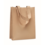 Kleine RPET-Tasche bunt mit Bodenfalte 80 g/m² farbe elfenbeinfarben