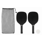 Pickleball-Set mit 2 Schlägern + 1 Ball farbe schwarz dritte Ansicht