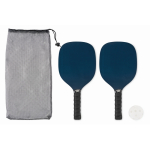 Pickleball-Set mit 2 Schlägern + 1 Ball farbe marineblau dritte Ansicht