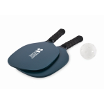 Pickleball-Set mit 2 Schlägern + 1 Ball farbe marineblau Hauptansicht vierte Ansicht