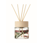 Duftdiffusor 6 Stäbchen Vanille + Deko-Blumen farbe transparent