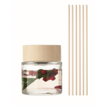 Duftdiffusor 6 Stäbchen Vanille + Deko-Blumen farbe transparent zweite Ansicht