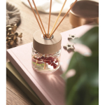 Duftdiffusor 6 Stäbchen Vanille + Deko-Blumen farbe transparent Stimmungsbild