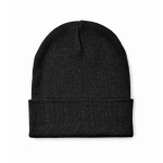 Klassische Polyester-Mütze in Einheitsgröße farbe schwarz