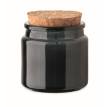 Vanillekerze Pflanzenwachs mit Korkdeckel farbe marineblau