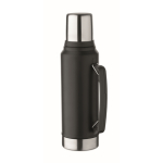 Thermoskanne recycelter Edelstahl mit Becher 1L farbe schwarz
