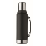 Thermoskanne recycelter Edelstahl mit Becher 1L farbe schwarz zweite Ansicht