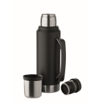 Thermoskanne recycelter Edelstahl mit Becher 1L farbe schwarz sechste Ansicht