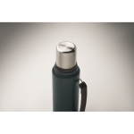 Thermoskanne recycelter Edelstahl mit Becher 1L farbe marineblau drittes Detailbild