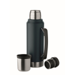 Thermoskanne recycelter Edelstahl mit Becher 1L farbe marineblau sechste Ansicht