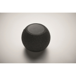 Runder Lautsprecher mit Bambusdetail oben farbe schwarz drittes Detailbild