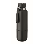 Isolierflasche mit Griff und Becher, 500 ml farbe schwarz