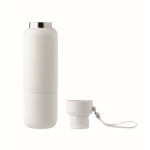 Isolierflasche mit Griff und Becher, 500 ml farbe weiß neunte Ansicht