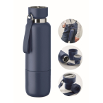 Isolierflasche mit Griff und Becher, 500 ml farbe marineblau zweite Ansicht