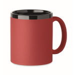 Keramiktasse Soft-Touch bunt 300 ml farbe rot