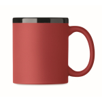 Keramiktasse Soft-Touch bunt 300 ml farbe rot zweite Ansicht