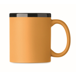Keramiktasse Soft-Touch bunt 300 ml farbe gelb zweite Ansicht