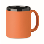 Keramiktasse Soft-Touch bunt 300 ml farbe orange