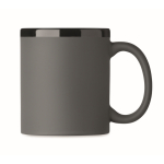 Keramiktasse Soft-Touch bunt 300 ml farbe dunkelgrau zweite Ansicht