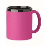 Keramiktasse Soft-Touch bunt 300 ml farbe pink