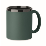 Keramiktasse Soft-Touch bunt 300 ml farbe dunkelgrün