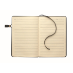 Schwarzes Hardcover-Notizbuch mit USB A5 farbe schwarz vierte Ansicht