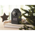 Vogelhaus-Wecker mit LED-Display farbe schwarz Stimmungsbild