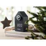 Vogelhaus-Wecker mit LED-Display farbe schwarz Stimmungsbild 2 zweite Ansicht