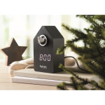 Vogelhaus-Wecker mit LED-Display farbe schwarz Stimmungsbild Hauptansicht