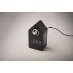 Vogelhaus-Wecker mit LED-Display farbe schwarz sechstes Detailbild