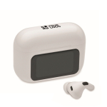 In-Ear-Kopfhörer kabellos mit Touch-Case farbe weiß Ansicht mit Druckbereich