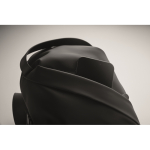 Schwarze Kunstleder-Umhängetasche elegant farbe schwarz viertes Detailbild