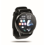 Wasserdichte Smartwatch mit Silikonarmband farbe schwarz
